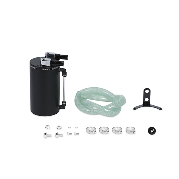 Mishimoto — Mishimoto Large Aluminum Oil Catch Can - Wrinkle Black - view 7